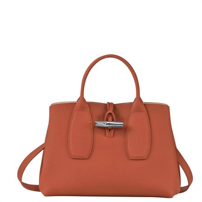 Longchamp Roseau Brick Top Handle Bag M